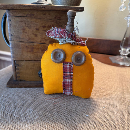 Hand-Sewn Fabric Pumpkin