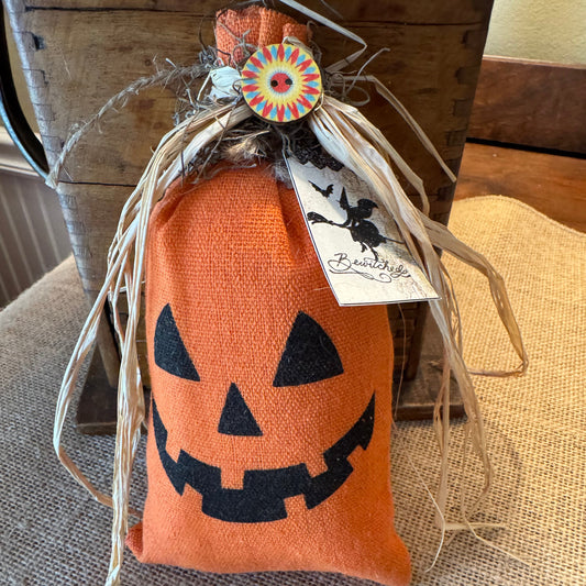Jack-O-Lantern stuffed gift bag