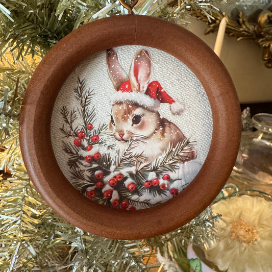 Sweet Winter Bunny ornament