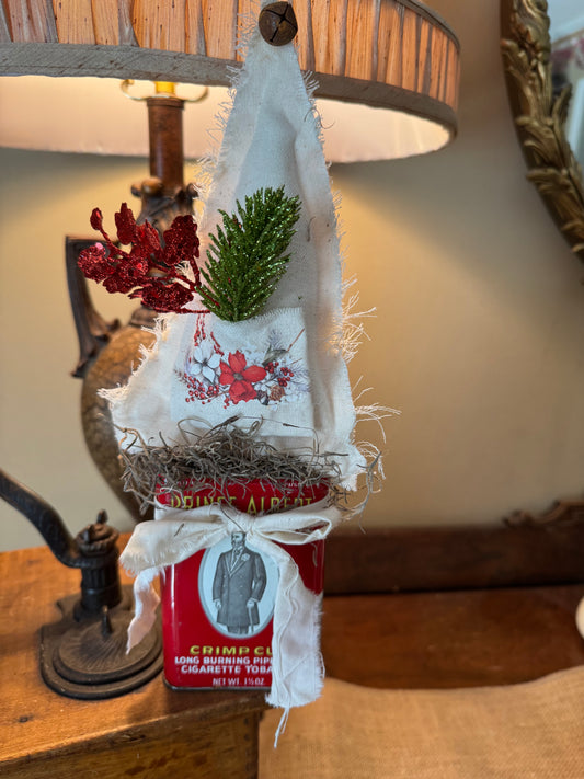 Prince Albert Tin With Christmas Tree