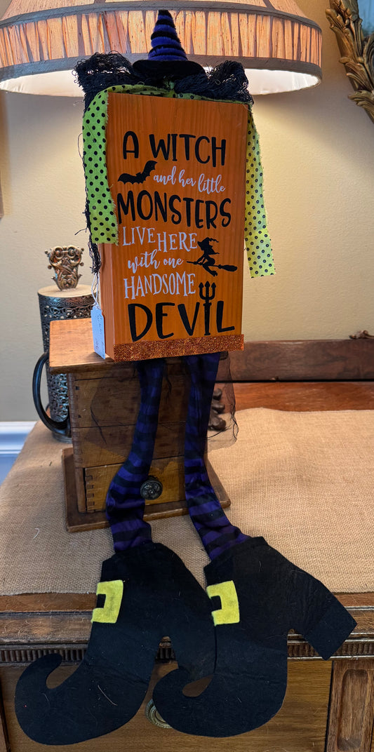 A Witch and Little Monsters