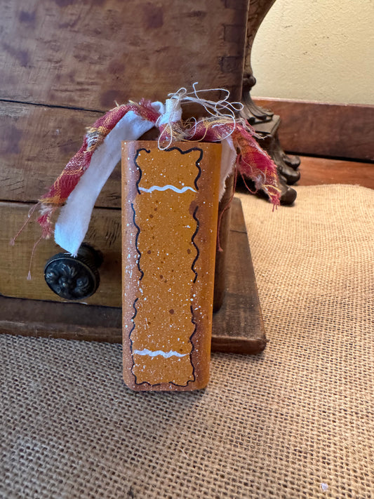 Slender wooden Pumpkin