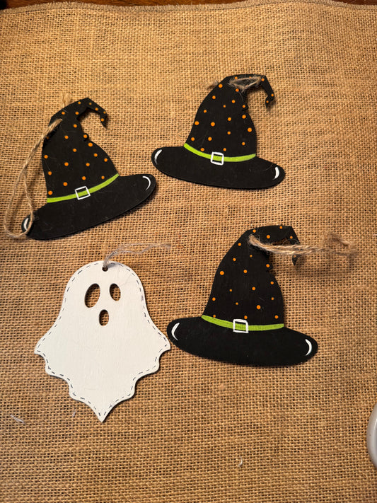 Witch Hats/Ghost Ornaments