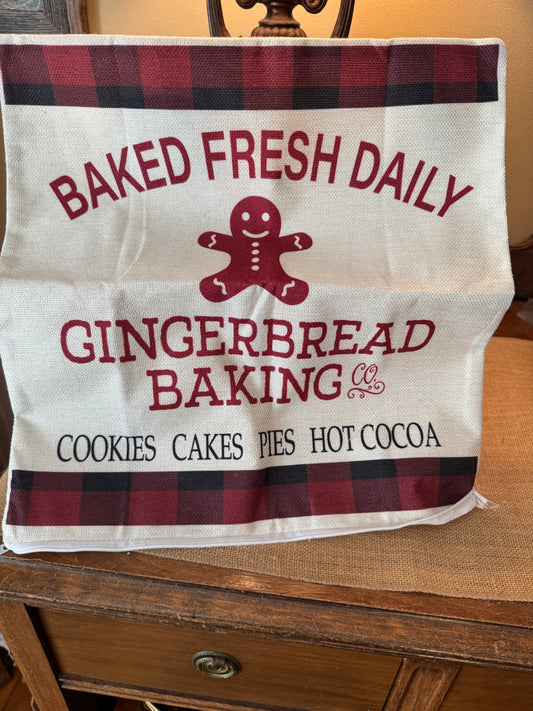 Gingerbread Pillow Case